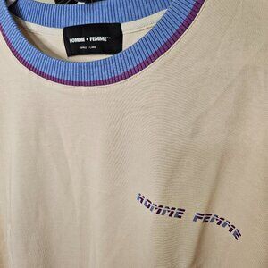 Homme + Femme Mens Shirt 3XL Heavyweight Logo Hip-Hop Urban Festival Drop NIB